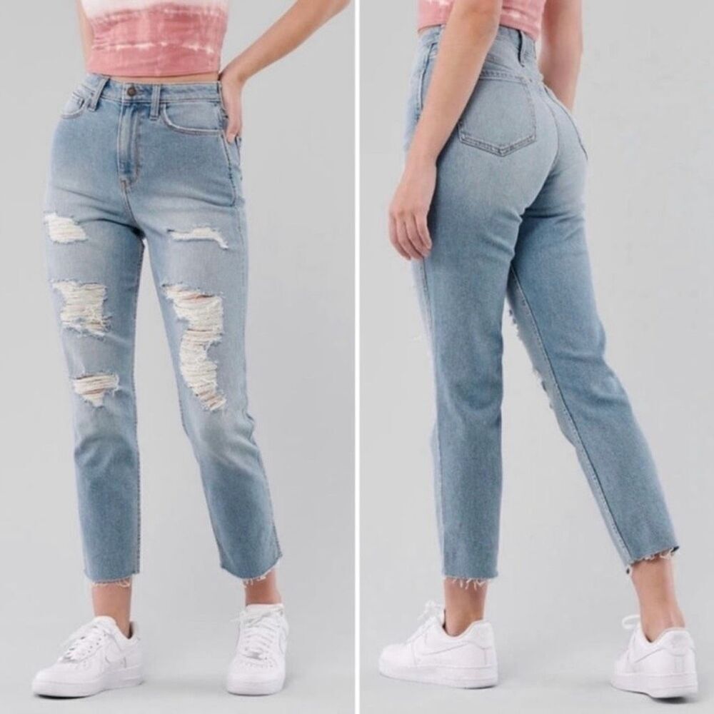Hollister Vintage Stretch Ultra High-rise Mom Jeans - 0/24 27L